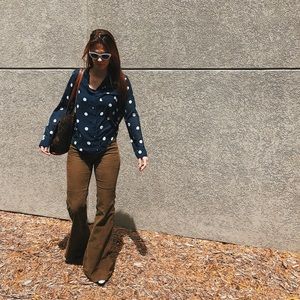 Free people corduroy flared pants s27